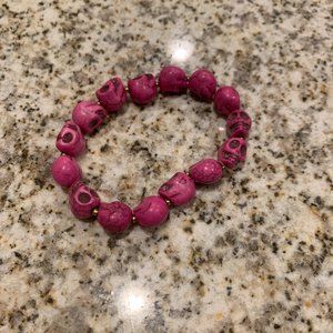 CONVERSE All Star Chucks Skull Bracelet Beaded Punk Tibetan Prayer Goth 15